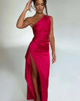 Evi | Asymmetrische Maxi-jurk met Hoge Split