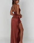 Evi | Asymmetrische Maxi-jurk met Hoge Split