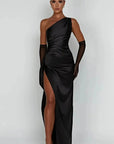 Evi | Asymmetrische Maxi-jurk met Hoge Split