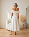 Belina Jurk - Wit — back view