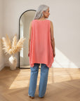 Harriet Katoenen Zomertop met Strikdetail — back view