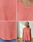 Harriet Katoenen Zomertop met Strikdetail — details