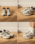 Nova 2.0 Trendy Sneaker - Beige/Chocoladebruin — details