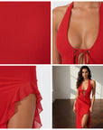 Cherry Crush Maxi Jurk — details