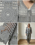 Candice Gehaakte Cardigan — details