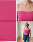 Miami Crop Top - Fuchsia — details