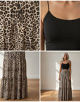 Maxi Viscose Leopard Rok - Elegante Tijdloze Stijl — details