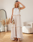 Courtney™ | Elegante Mouwloze Jurk met Ruches — Beige