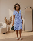 Delilah™ | Elegante Zomerjurk voor Elke Gelegenheid — Blauw