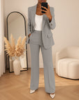ELIZA - Elegant Pak met Klassieke Blazer — Grijs