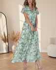 Daisy | Verfijnende Glamour Jurk — Groen