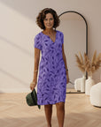 Delilah™ | Elegante Zomerjurk voor Elk Moment — Paars