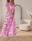 Daisy | Verfijnende Glamour Jurk — Roze