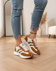 Alina | Lichte en Comfortabele Sneakers voor Optimale Ondersteuning — Beige Luipaard