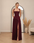 Aria Maxi Jurk — Bordeaux