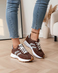 Alina | Lichte en Comfortabele Sneakers voor Optimale Ondersteuning — Bruin Luipaard