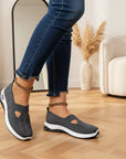 Jessika | Comfortabele Vrijetijdsschoenen met Relax-Fit — Donkergrijs
