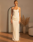 ARIA | Hourglass Maxi Jurk — Ivoor