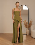 Aria Maxi Jurk — Mosgroen