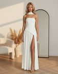 Aura Maxi Jurk — Wit