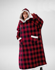Ruime Hoodie Deken met Warme Fleece Voering