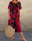 Elegante Bloemenjurk met Vlotte Pasvorm