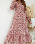 Flora™ | Romantische Maxi Jurk met Bloemenprint & Bisschopsmouwen