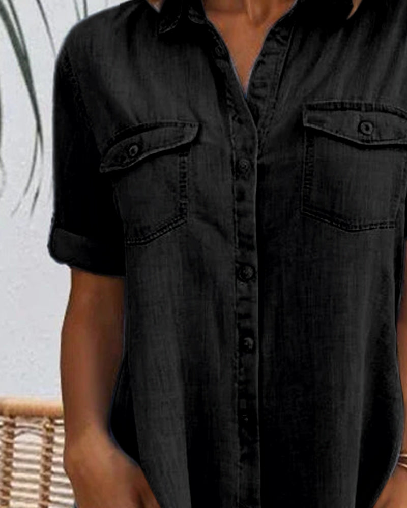 Jennifer™ - Lichtgewicht Denim-look Jurk