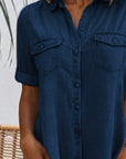 Jennifer™ - Lichtgewicht Denim-look Jurk