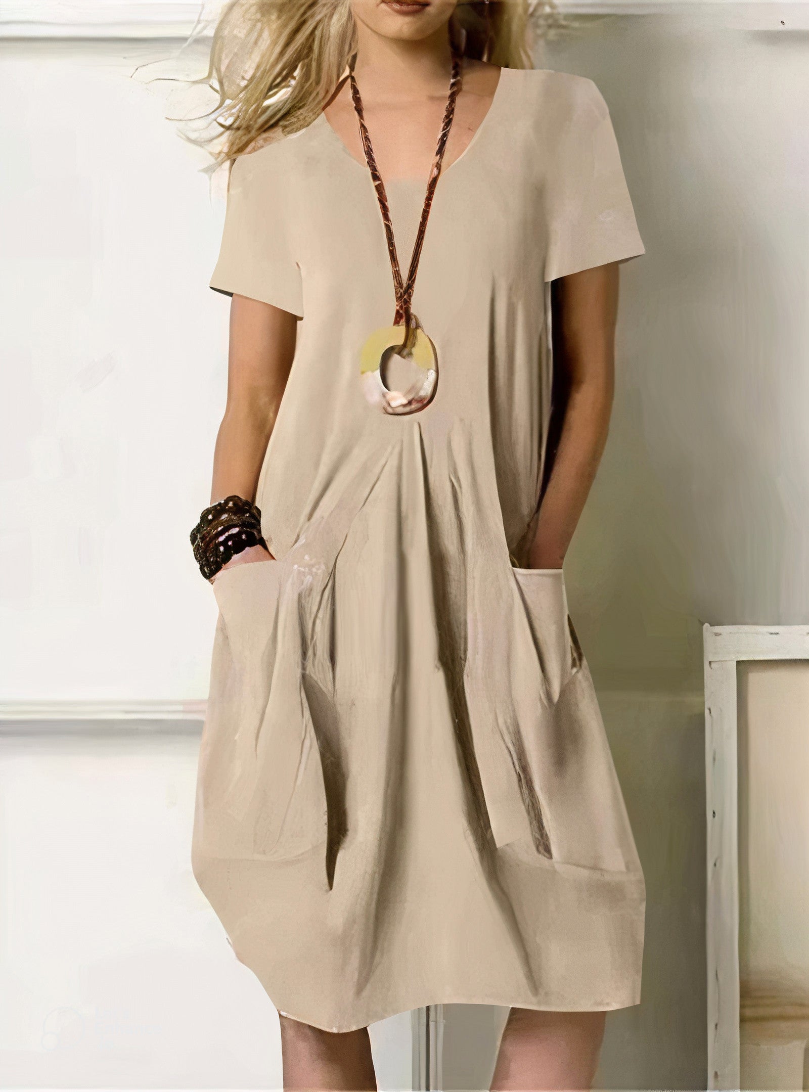 Evelyn™ - Jurk met Relaxed Pasvorm