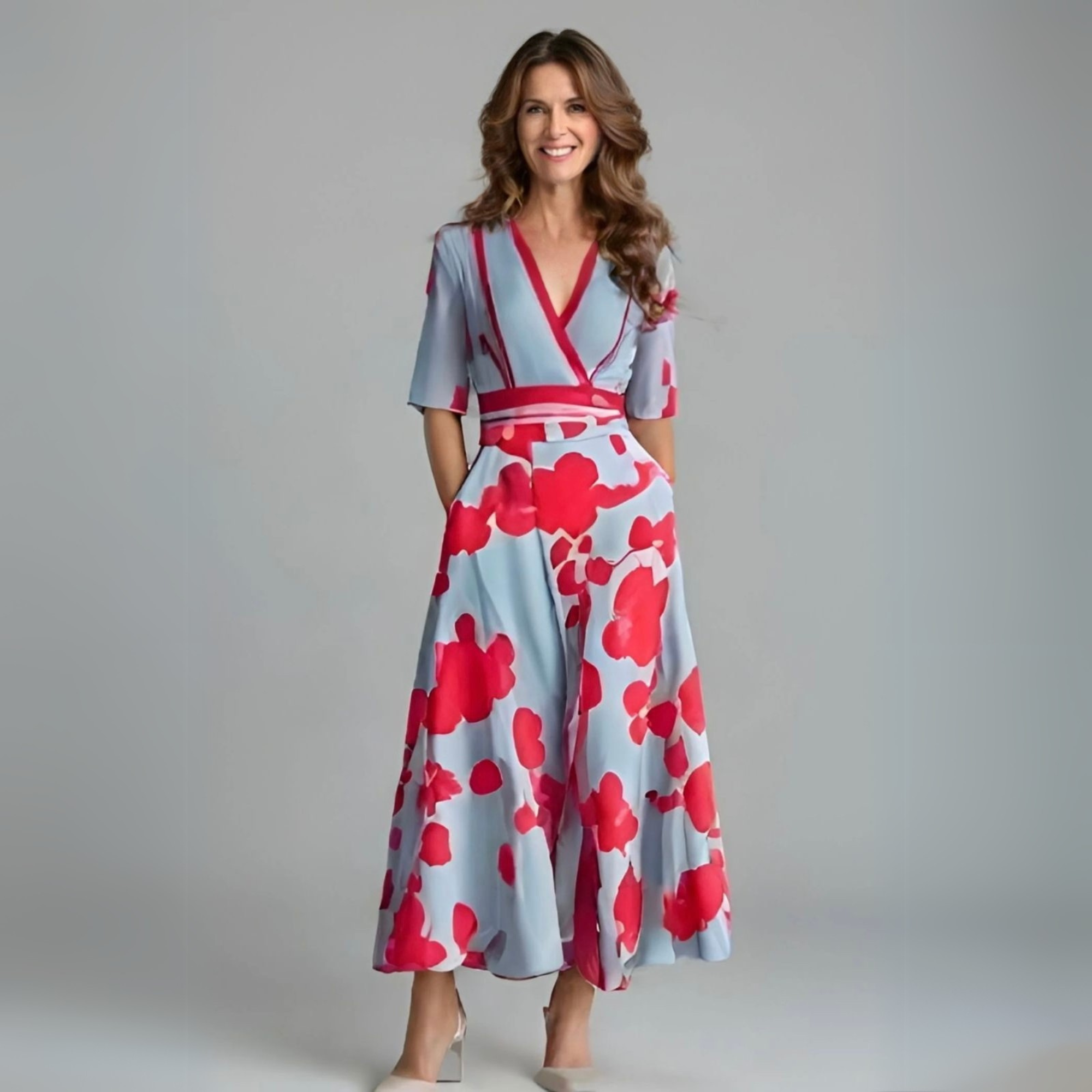 Florita™ - Bloemen Wikkel Jurk