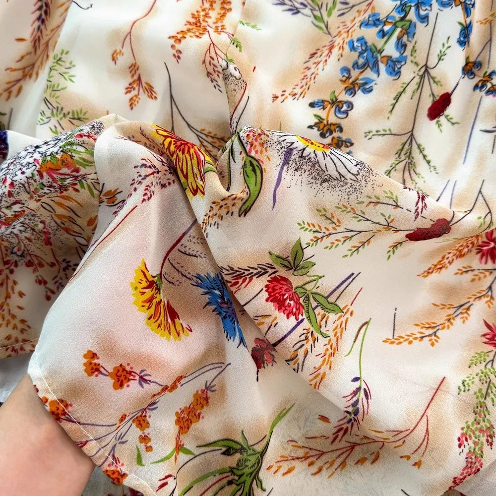Plus Size Bloemenprint Spaghetti Band Midi Jurk