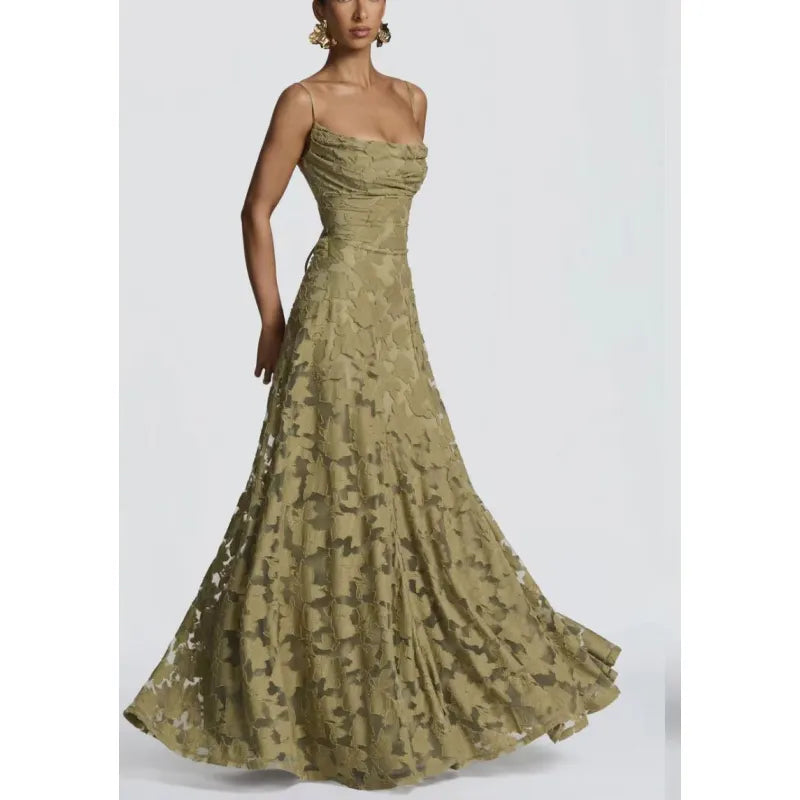 Luxe Lace Maxi-jurk