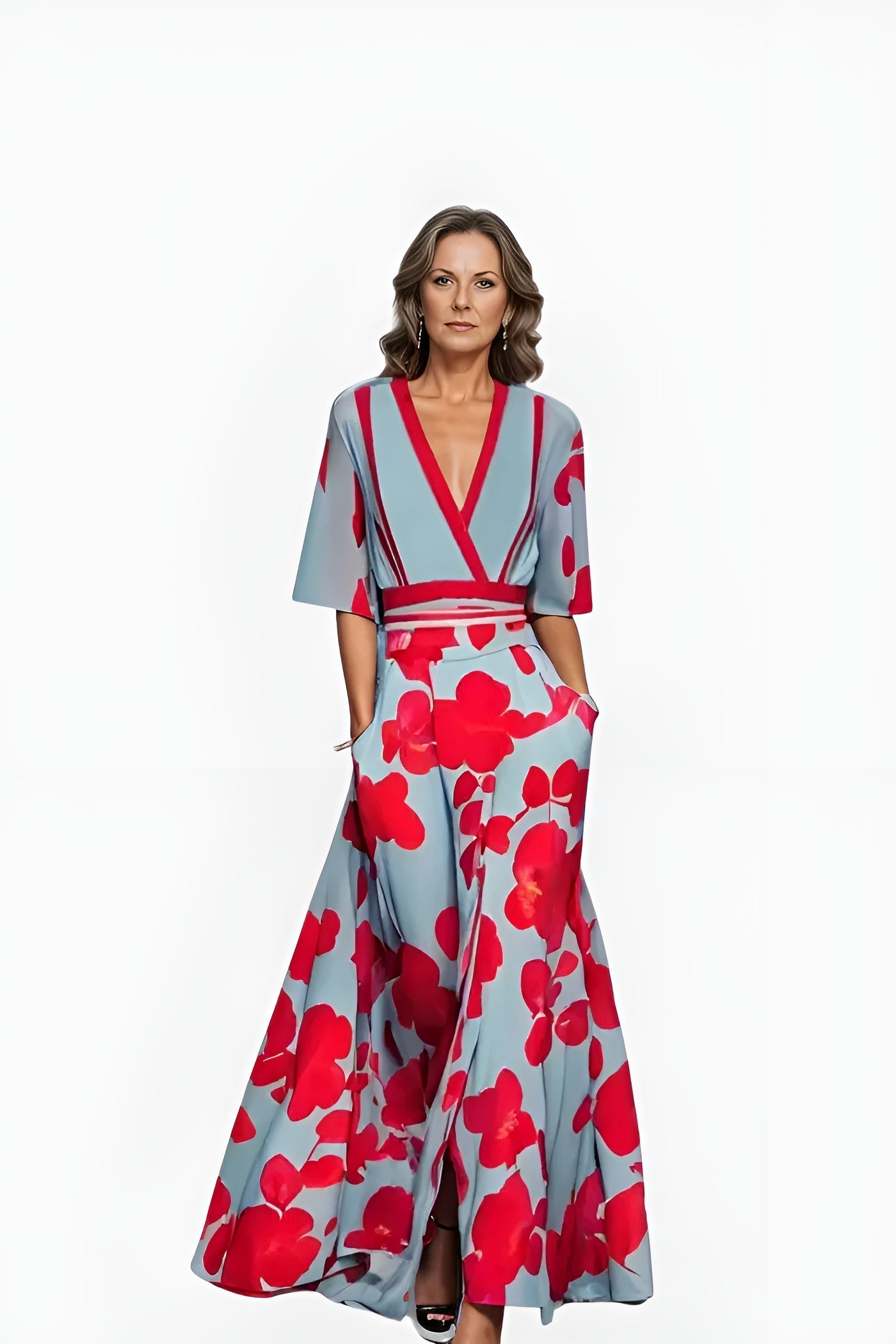 Florita™ - Bloemen Wikkel Jurk