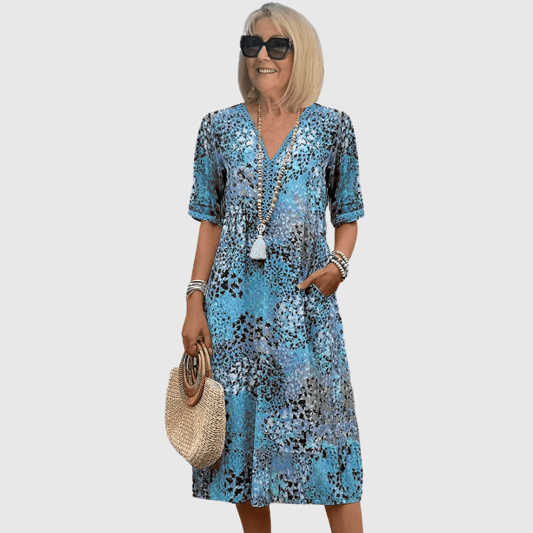 Skyler Ocean Breeze Midi Dress