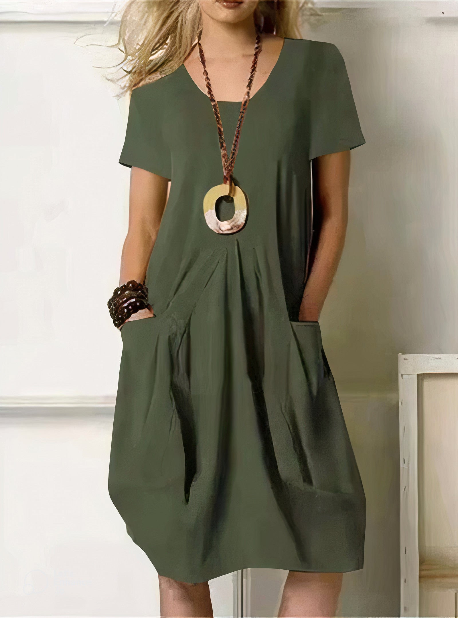 Evelyn™ - Jurk met Relaxed Pasvorm