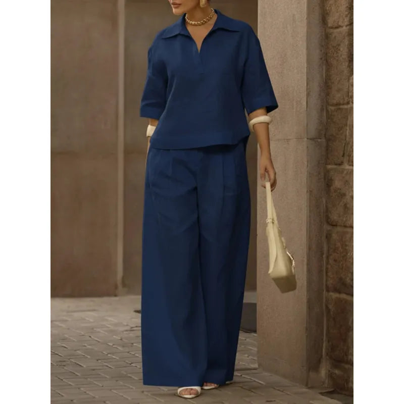 Elena Tijdloze Elegante Tweedelige Combinatie