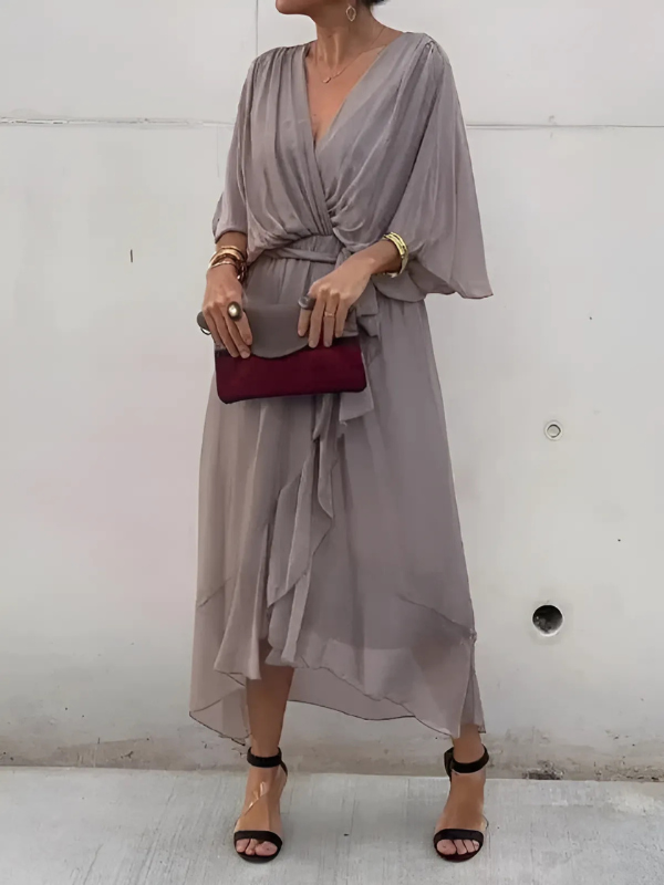 Lori™ - Tijdloze Wrap Midi Jurk