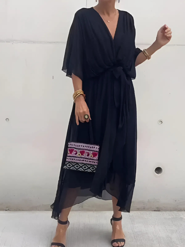 Lori™ - Tijdloze Wrap Midi Jurk