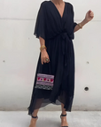 Lori™ - Tijdloze Wrap Midi Jurk