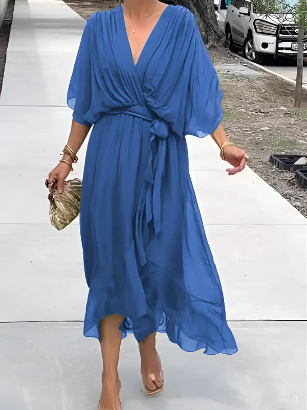 Lori™ - Tijdloze Wrap Midi Jurk