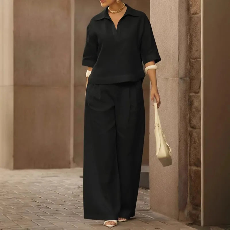 Elena Tijdloze Elegante Tweedelige Combinatie
