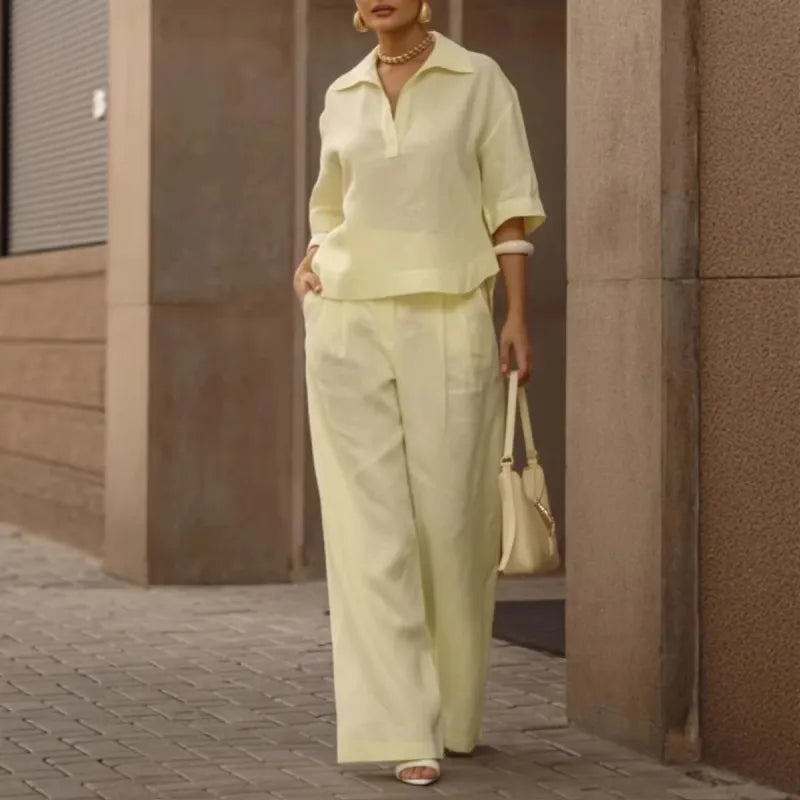 Elena Tijdloze Elegante Tweedelige Combinatie