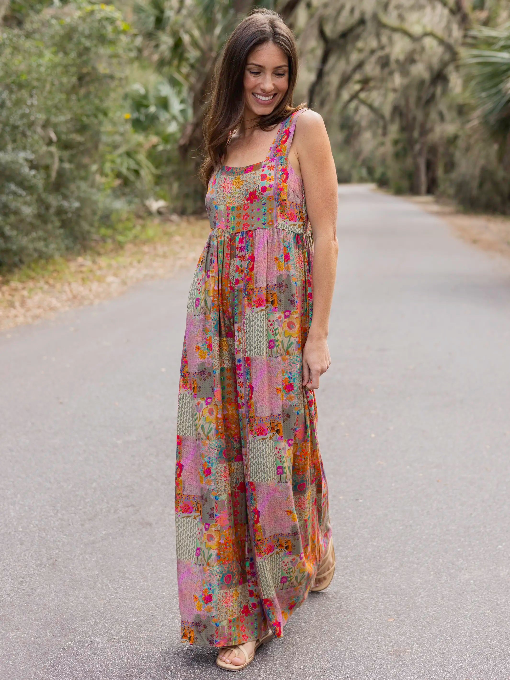Tricia Jumpsuit Floral Patchwork