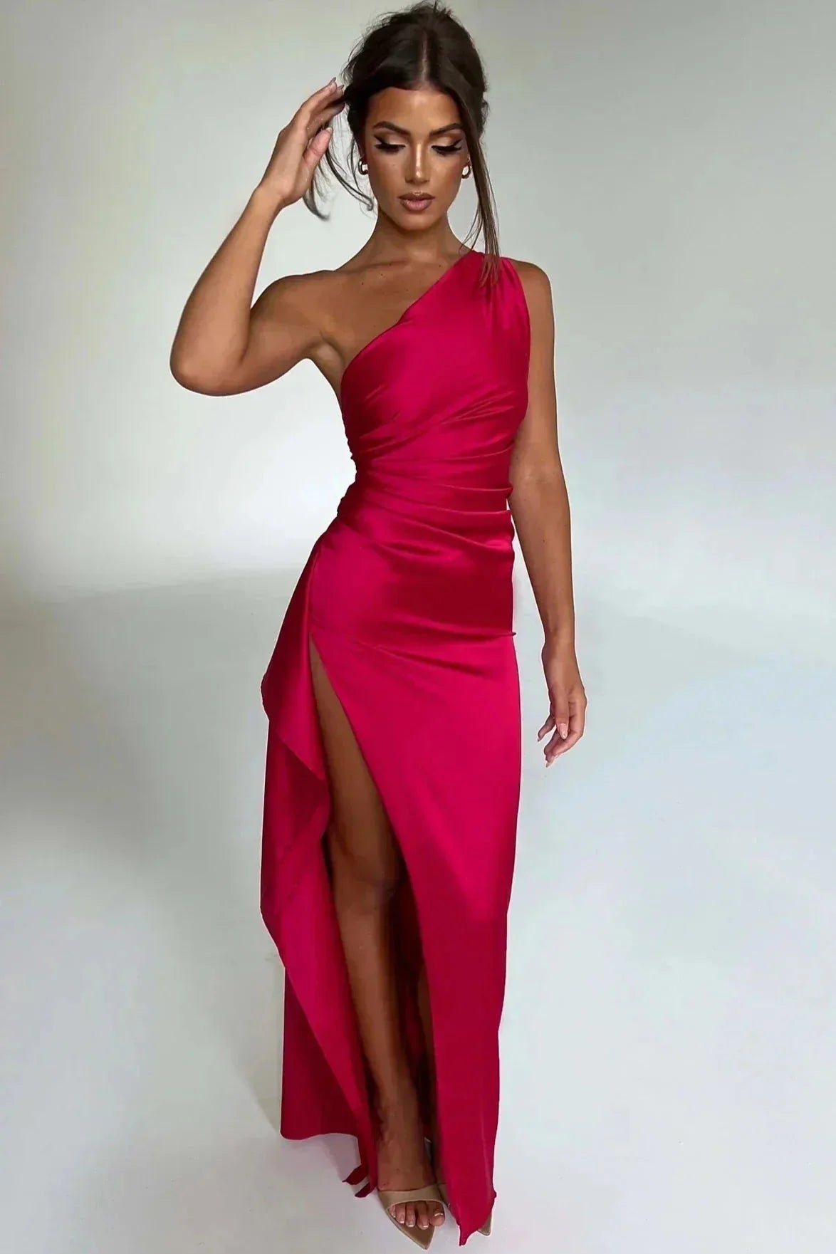 Evi | Asymmetrische Maxi-jurk met Hoge Split