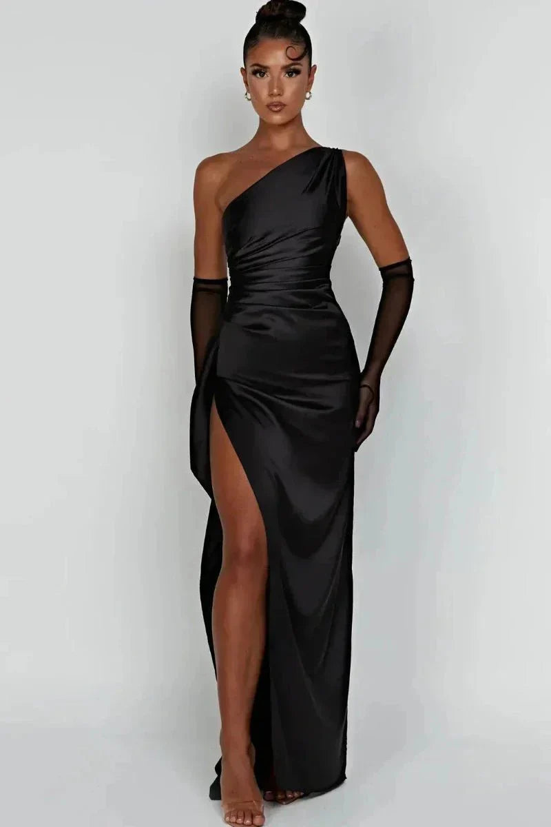 Evi | Asymmetrische Maxi-jurk met Hoge Split