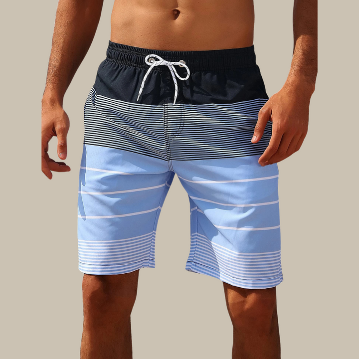 Gestreepte Boardshorts voor Heren