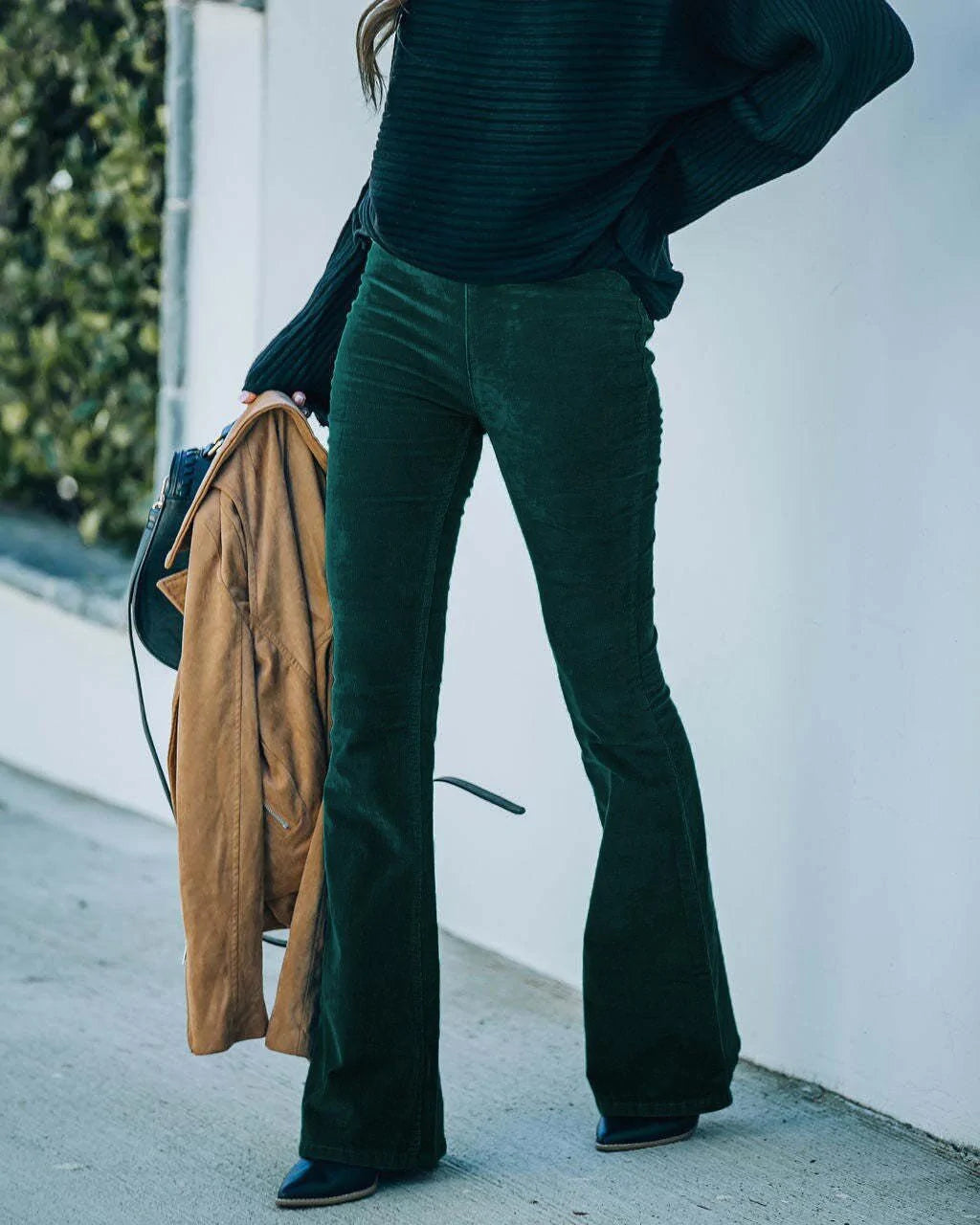 Maureen | hoge taille flare broek voor dames
