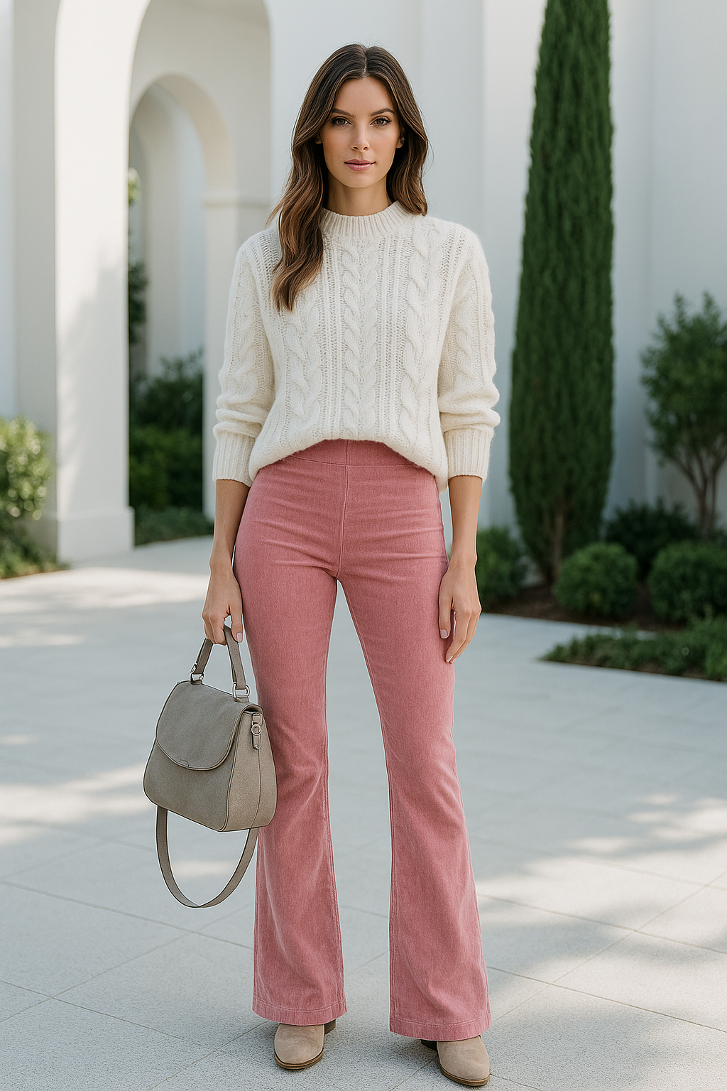 Maureen | hoge taille flare broek voor dames