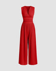 CHARITY - Elegante Mouwloze Wide-Leg Jumpsuit